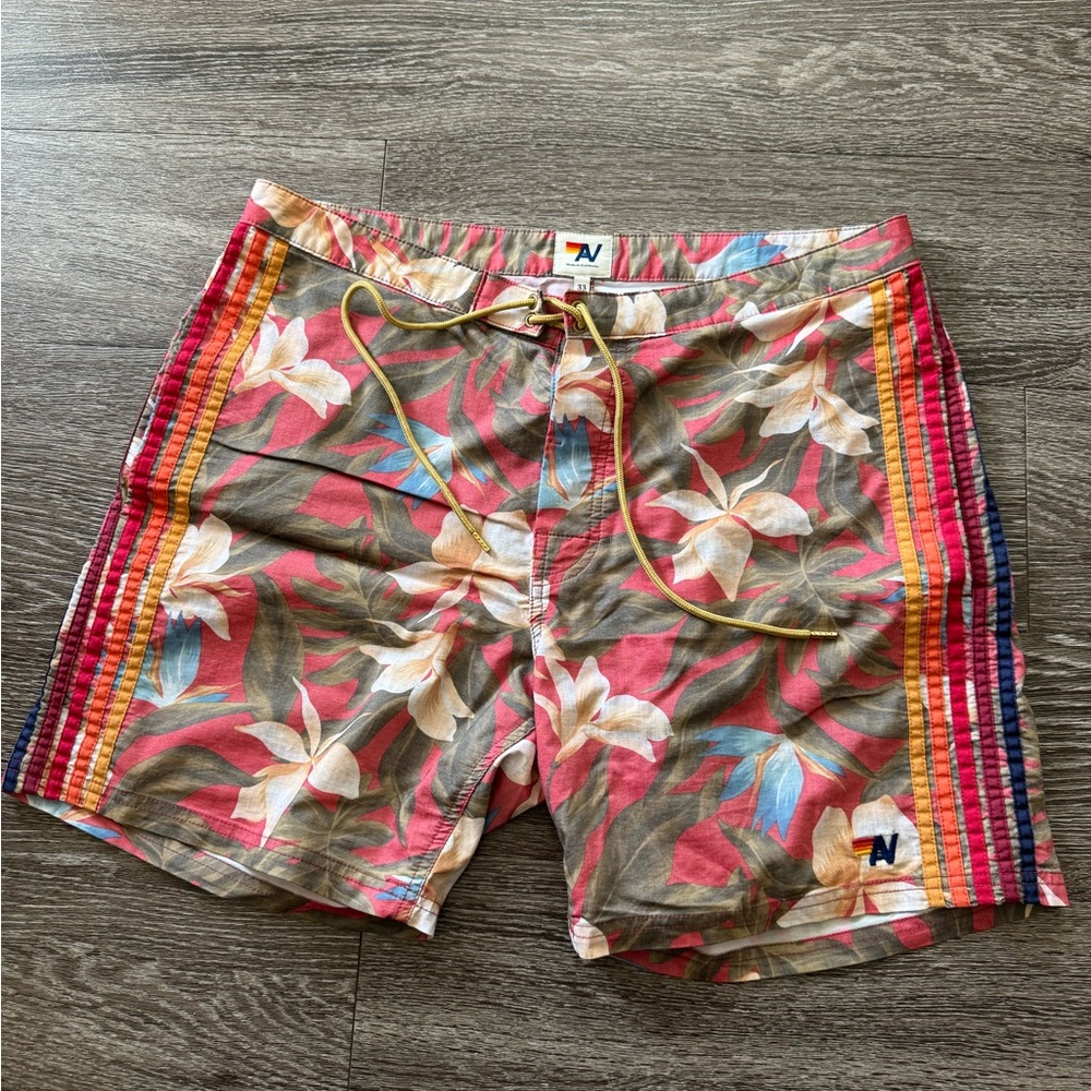 Aviator Nation Men’s Swim Hybrids 5 stripe